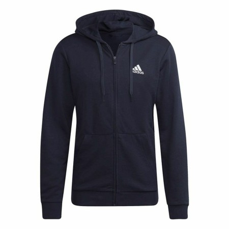 Giacca Sportiva da Uomo Adidas Essentials French Terry Big Blu scuro