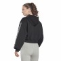 Giacca Sportiva da Donna Reebok Tape Pack Full Zip Nero