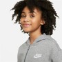 Giacca Sportiva da Bambini Nike Sportswear Club Grigio