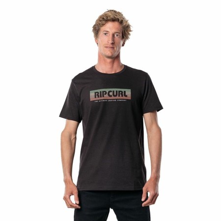 Maglia a Maniche Corte Uomo Rip Curl El Mama Nero Uomo