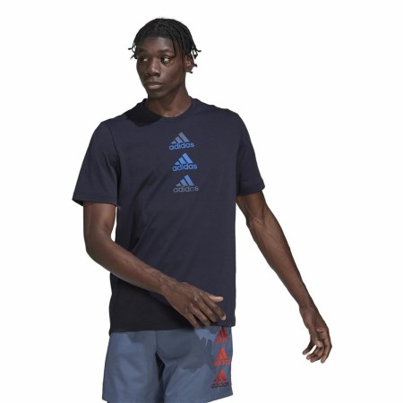 Maglia a Maniche Corte Uomo Adidas Designed To Move Logo