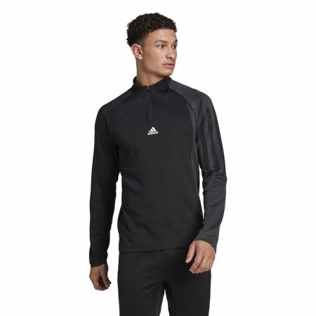 Maglia a Maniche Lunghe Uomo Adidas 1/4-Zip Nero