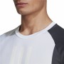 Maglia a Maniche Corte Uomo Adidas ColourBlock Bianco