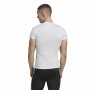 Maglia a Maniche Corte Uomo Adidas techfit Graphic Bianco