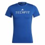 Maglia a Maniche Corte Uomo Adidas techfit Graphic Azzurro