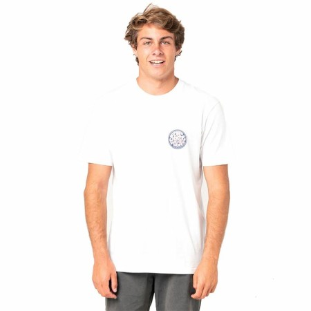 Maglia a Maniche Corte Uomo Rip Curl Wetty Party Bianco