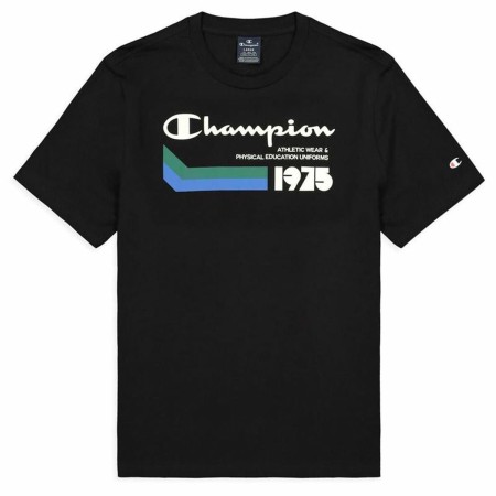 Maglia a Maniche Corte Uomo Champion Athletic Nero