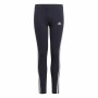 Leggings Sportivi Adidas Essentials 3 Stripes Blu Marino