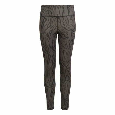 Pantaloncini Sportivi per Bambini Adidas 7/8 Sport Animal Print Nero