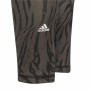 Pantaloncini Sportivi per Bambini Adidas 7/8 Sport Animal Print Nero