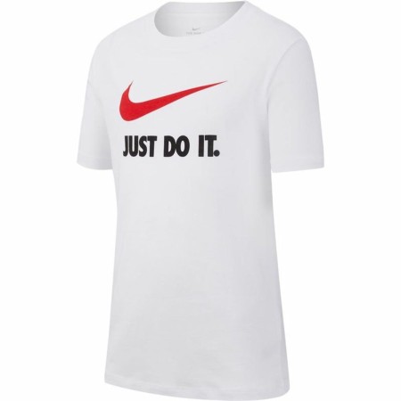 Maglia a Maniche Corte per Bambini Nike Sportswear Bianco