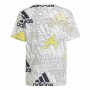 Maglia a Maniche Corte per Bambini Adidas Brand Love Bianco