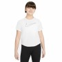 Maglia a Maniche Corte per Bambini Nike Dri-FIT One Bianco