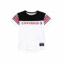 Maglia a Maniche Corte per Bambini Converse Retro Sport Bianco