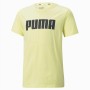 Maglia a Maniche Corte per Bambini Puma Alpha Graphic Giallo