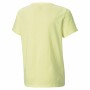 Maglia a Maniche Corte per Bambini Puma Alpha Graphic Giallo