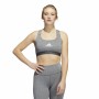 Reggiseno Sportivo Adidas Powerreact Medium Grigio