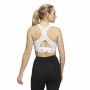 Reggiseno Sportivo Adidas PowerReact Training Bianco