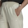 Pantalone Lungo Sportivo Adidas Aeroready Studio Donna Beige