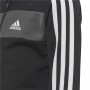 Tuta da Bambini Adidas Essentials Shiny 3 Stripes Nero