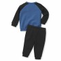 Tuta da Bambini Puma Minicats Essentials Raglan Nero Azzurro