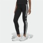 Leggings Sportivo da Donna Adidas Adicolor 3 Stripes Trefoil Nero