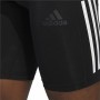 Leggings Sportivi da Uomo Adidas Techfit 3 Stripes Nero