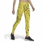 Leggings Sportivo da Donna Adidas Future Icons Animal-Print Giallo