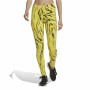 Leggings Sportivo da Donna Adidas Future Icons Animal-Print Giallo