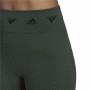 Leggings Sportivo da Donna Adidas Aeroknit Branded 7/8 Tight Verde