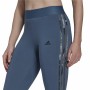 Leggings Sportivo da Donna Adidas Loungewear Essentials 3 Stripes Azzurro