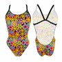 Costume da Bagno Donna Turbo Turbo Teen Fun-Daisies Nero