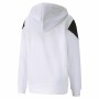 Giacca Sportiva da Bambini Rebel Puma Block Full-Zip Hoodie Bianco