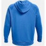 Felpa con Cappuccio Uomo Under Armour Rival Big Logo Azzurro