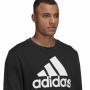 Felpa senza Cappuccio Uomo Adidas Essentials Big Logo Nero