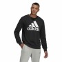 Felpa senza Cappuccio Uomo Adidas Essentials Big Logo Nero