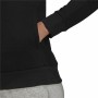 Felpa con Cappuccio Donna Adidas Loungewear Essentials Logo Nero