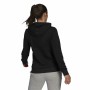 Felpa con Cappuccio Donna Adidas Loungewear Essentials Logo Nero