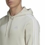 Felpa con Cappuccio Uomo Adidas Essentials Beige