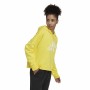 Felpa con Cappuccio Donna Adidas Future Icons Badge of Sport Giallo