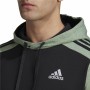 Felpa con Cappuccio Uomo Adidas Essentials Mélange French Terry Nero