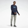 Felpa senza Cappuccio Uomo Reebok Identity Fleece Crew Blu scuro