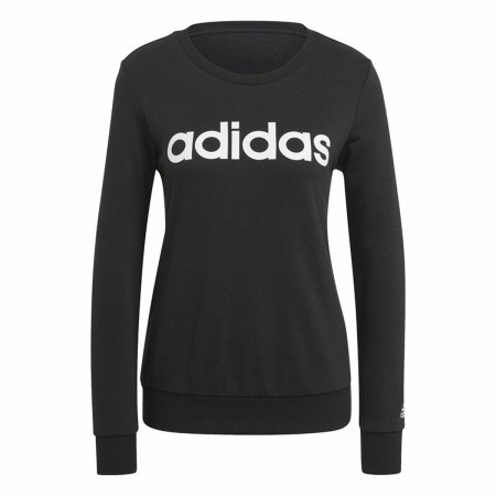 Felpa senza Cappuccio Donna Adidas Essentials Logo Nero