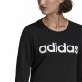 Felpa senza Cappuccio Donna Adidas Essentials Logo Nero