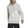 Felpa con Cappuccio Uomo Adidas Essentials Giant Logo Grigio