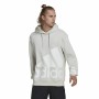 Felpa con Cappuccio Uomo Adidas Essentials Giant Logo Grigio