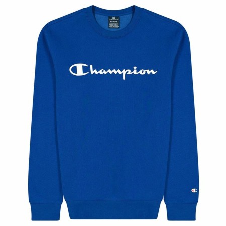 Felpa senza Cappuccio Uomo Champion Legacy Poly American Azzurro