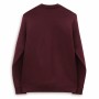 Felpa senza Cappuccio Uomo Vans Classic Crew-B Rosso Scuro Marrone