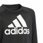 Felpa senza Cappuccio Bambino Adidas Designed To Move Big Logo Nero