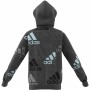 Felpa con Cappuccio Unisex Adidas Performance Grigio scuro